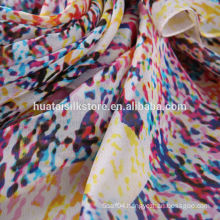 Fashion design digital printing of silk fabric